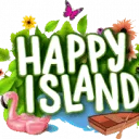 Logo van Happy Island - training coaching logeren