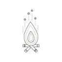 Logo VUUR LAB 🔥Buiten koken Buitenleven Wellness AND Fikkie stoken