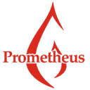 Logo A.S.V. Prometheus de culturele studentenvereniging van Leiden