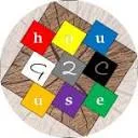 Logo hou2use ~ duurzame kunst op afvalhout