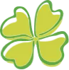 Logo van RKBS Klavertje vier
