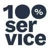 Logo 100% Service de formule voor succes